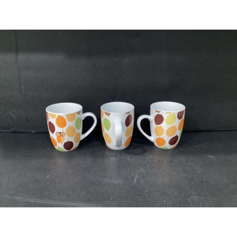 Rachael Ray Little Hoot Coffee Cups Mugs Set of‎ 3